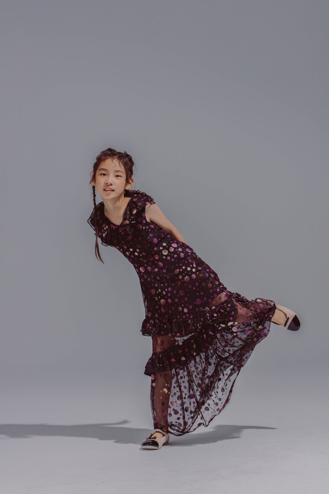 Polka Dot Tiered Maxi Dress / 2020 - 童装礼服/连衣裙 - 其他材质 