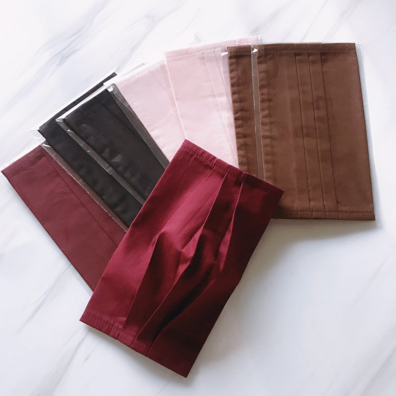 【福袋】【职人系列6件组】透气 口罩套 布 口罩 - 口罩 - 棉．麻 白色