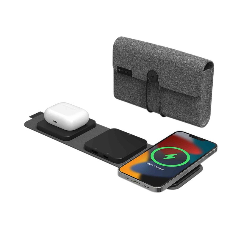 Mophie Snap+ 多设备旅行充电器 (黑色) - 充电宝/传输线 - 其他材质 