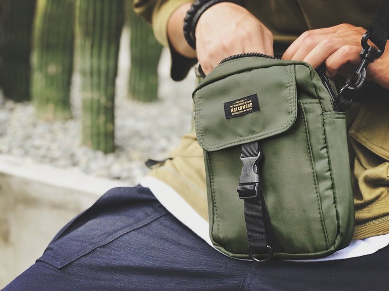 Matchwood Pacer Pouch 防泼水 随身包 侧背包 随身小包 帆布包 - 侧背包/斜挎包 - 防水材质 绿色