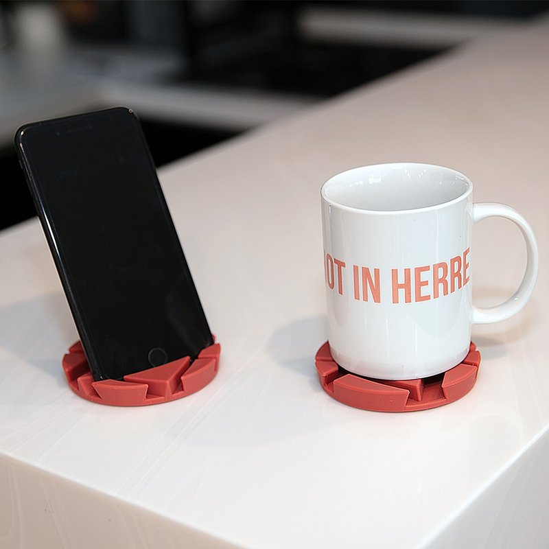 杯垫橙色每套两件 - 其他 - 硅胶 橘色