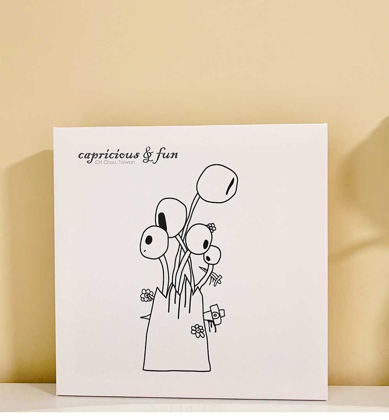 伤心眼珠│无框画canvas print - 海报/装饰画/版画 - 木头 白色