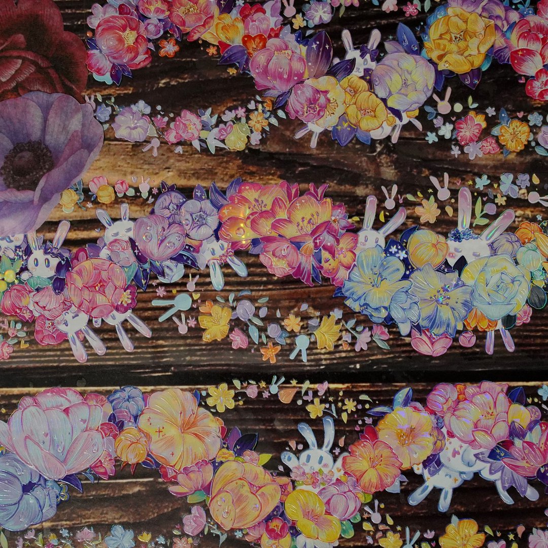 霓花诗 PET 紙膠帶  台灣製 - 纸胶带 - 纸 多色