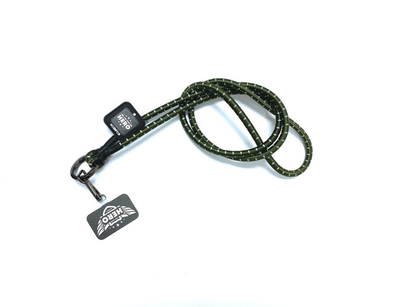 SCANFC HERO 绿色反光弹力可拆卸机能手机绳连电话片(HERO) - 手机配件 - 其他材质 