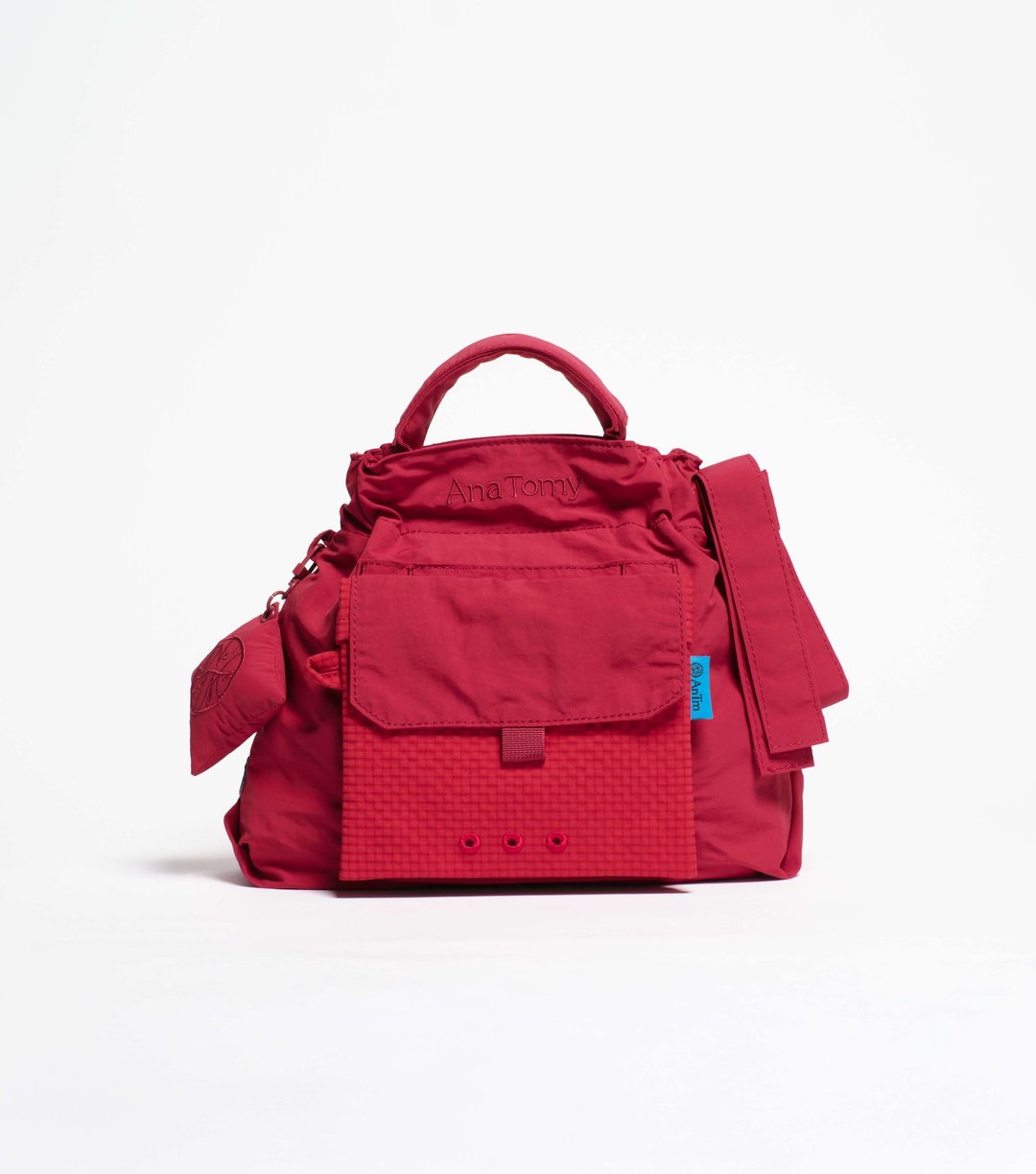 No.8 City Bag—Checkered Paprika 辣椒红城市包 - 手提包/手提袋 - 尼龙 