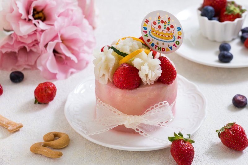 狗狗猫咪鲜食--现货草莓生日蛋糕(纯肉制作) - 其他 - 新鲜食材 红色