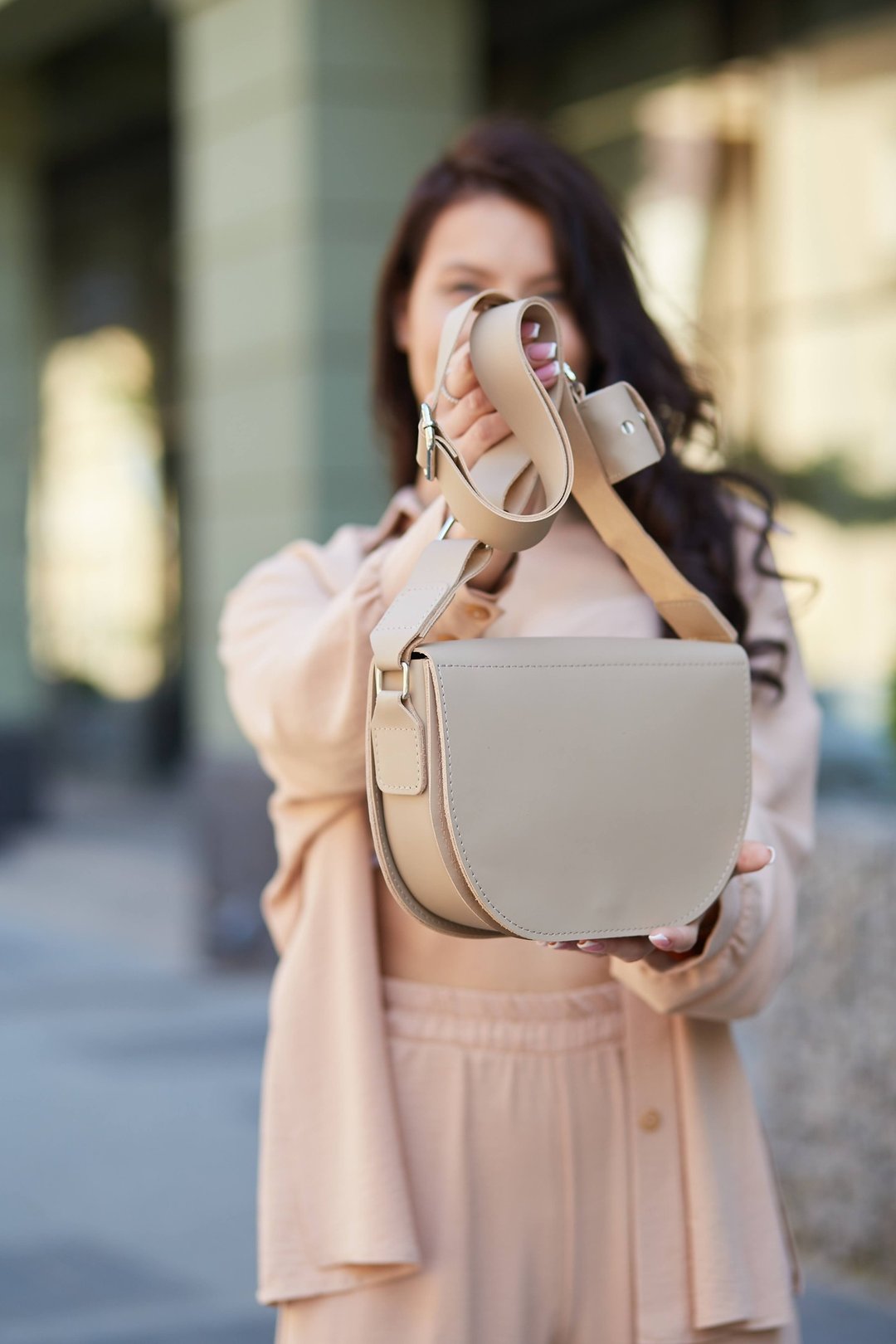Leather crossbody bag, leather purse, cross body bag - 手提包/手提袋 - 真皮 多色