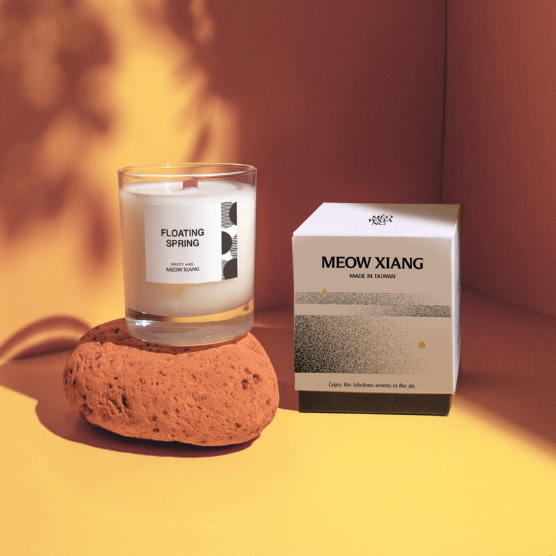 200g 果香系列/天然大豆香氛蜡烛 - 蜡烛/烛台 - 蜡 白色