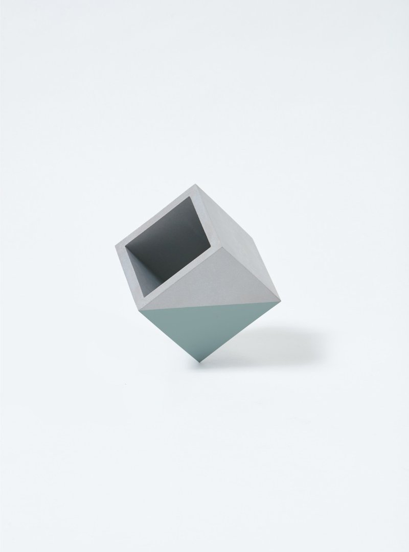 NIHAO | 水泥盆器 方型种 (遥雾绿) - 植栽/盆栽 - 水泥 绿色