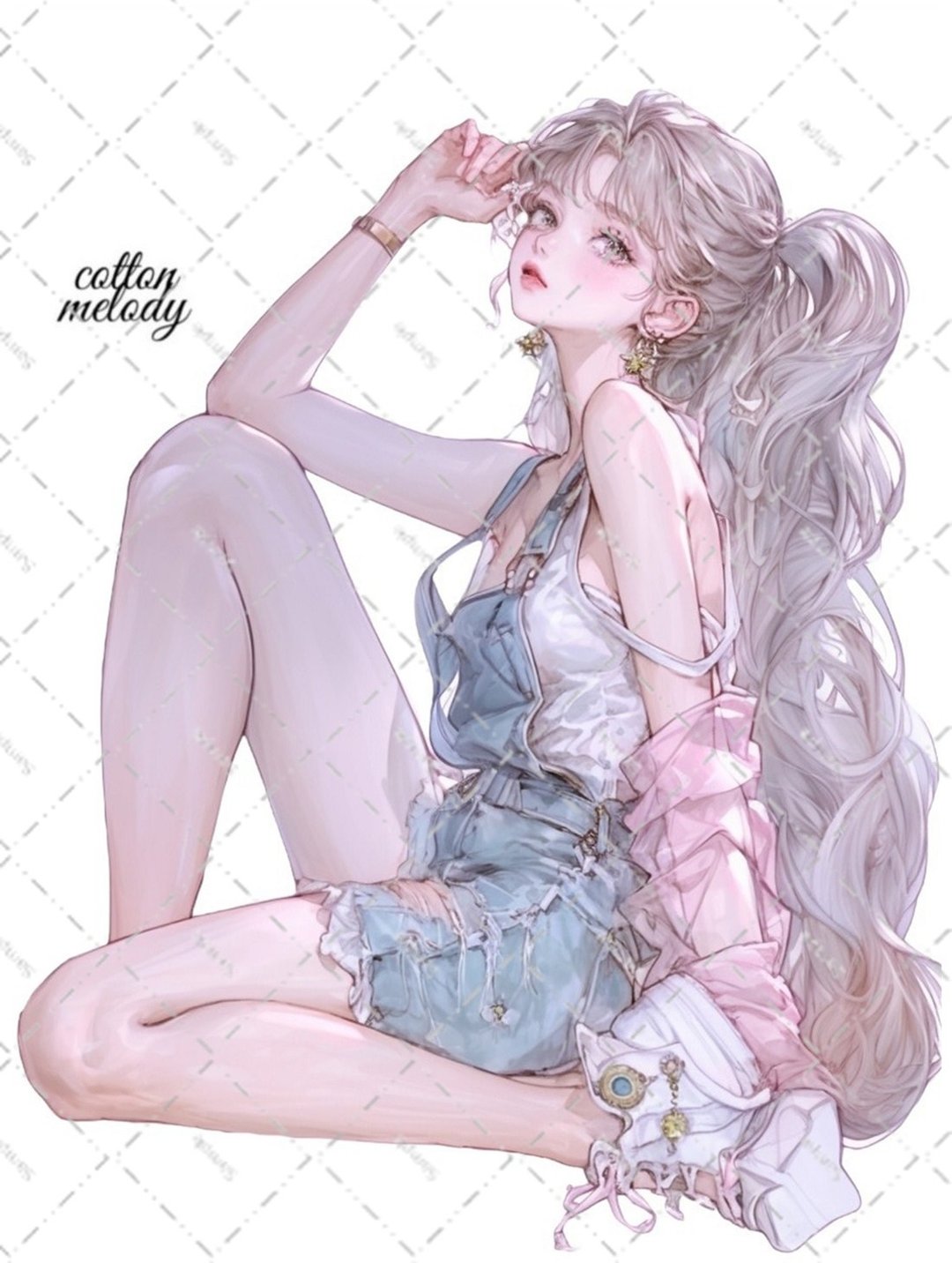 original sticker no.5723 人物贴纸 原创贴纸 女孩贴纸 原创人物贴纸 - 贴纸 - 纸 