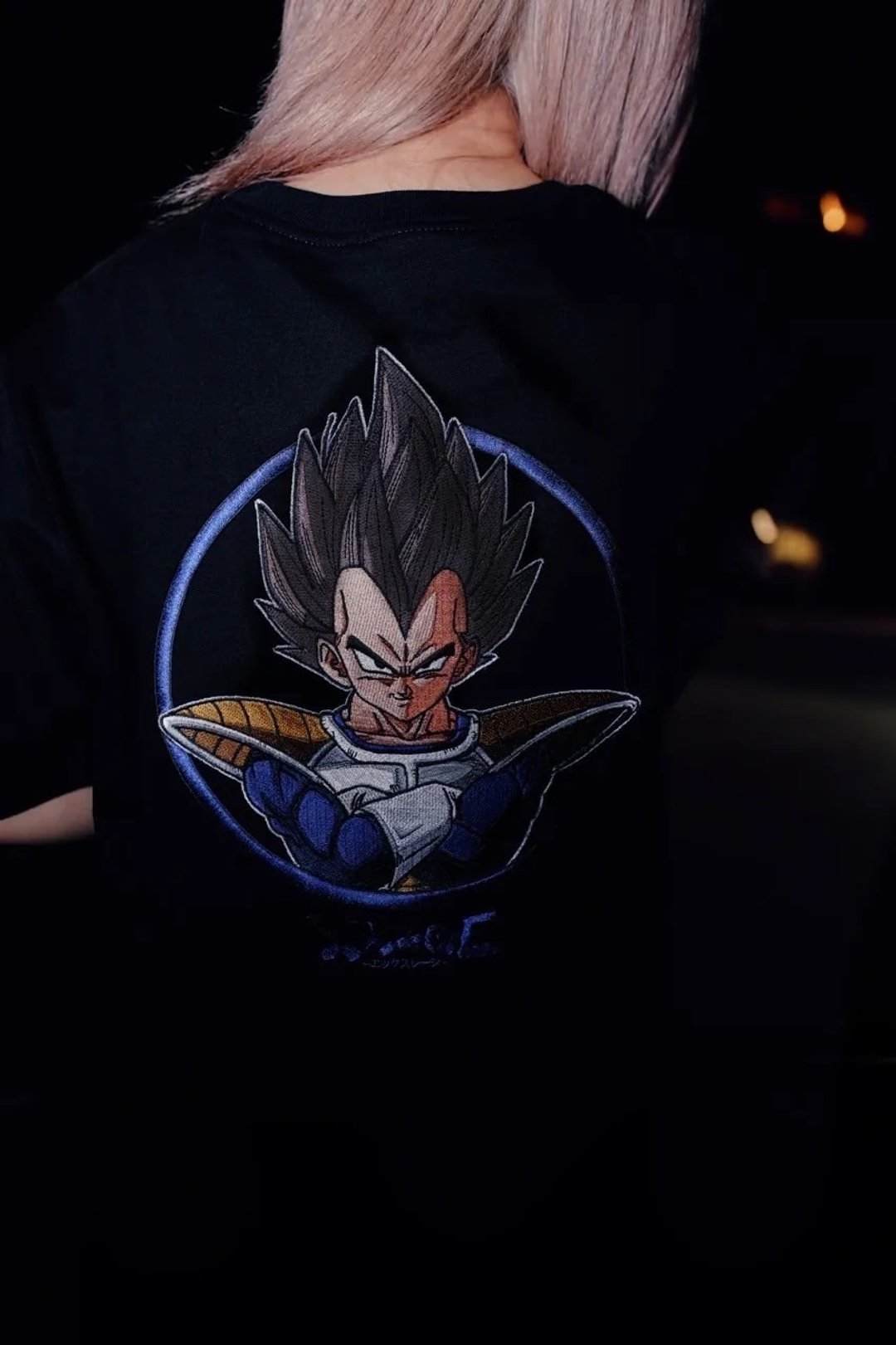 【XRAGE X 七龙珠Dragon Ball Z联名】达尔刺绣短T - 男装上衣/T 恤 - 棉 黑色