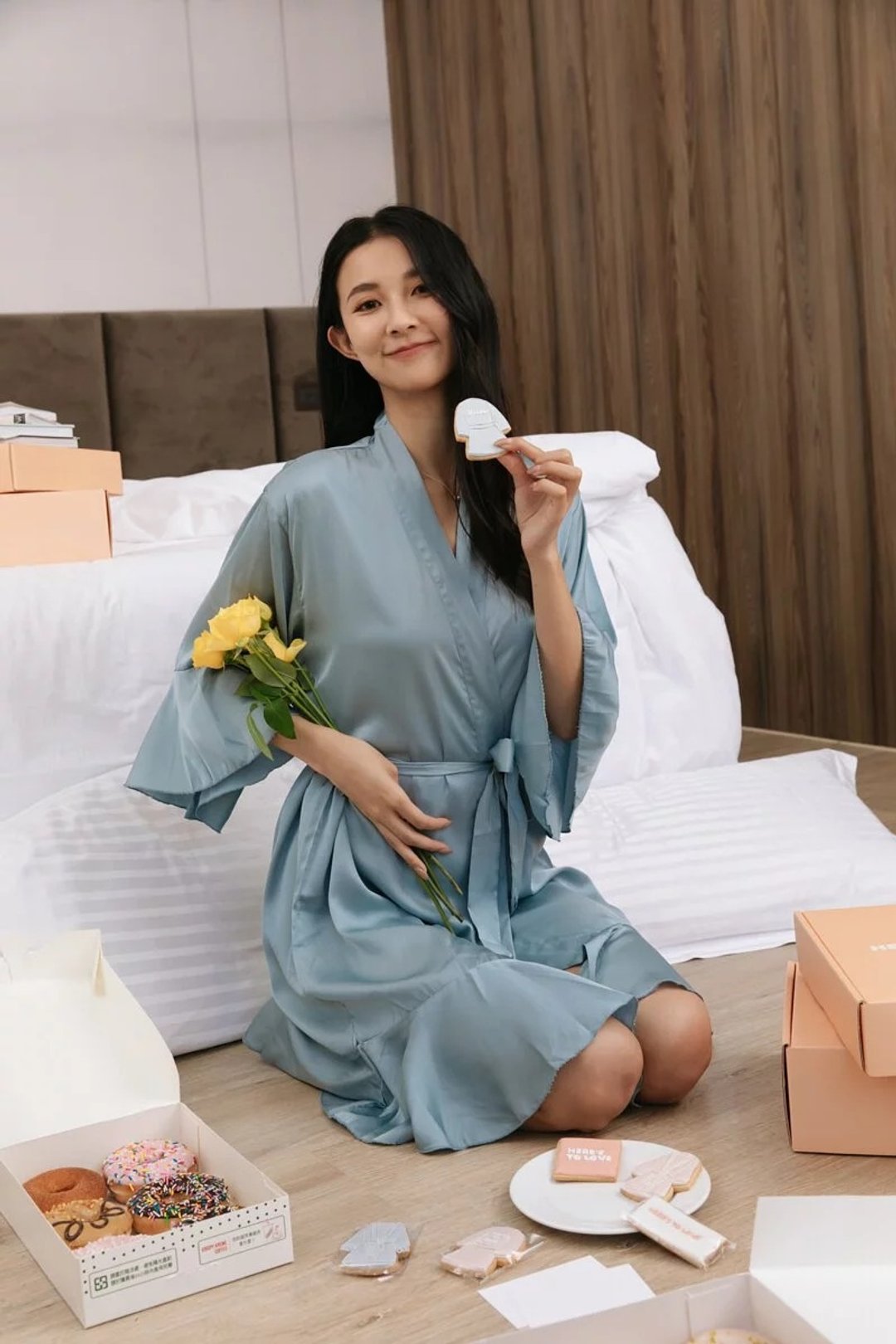 Lovely You 可爱的妳 婚礼晨袍【可定制化/睡袍/浴袍】 - 居家服/睡衣 - 聚酯纤维 