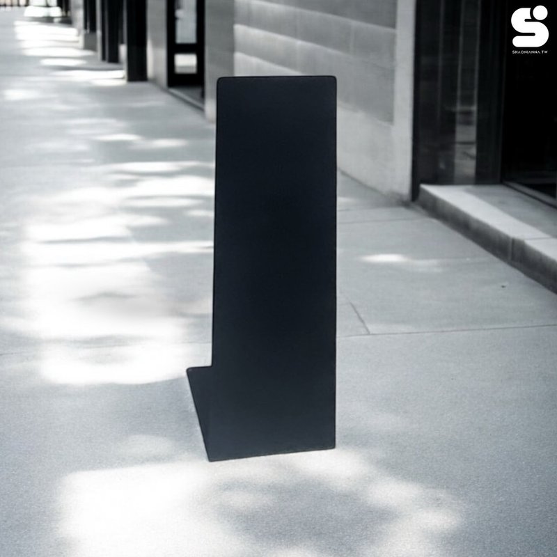 立牌. 金属立牌 户外店门口立架 地面展示架 铁制招牌 - 墙贴/壁贴 - 其他金属 黑色