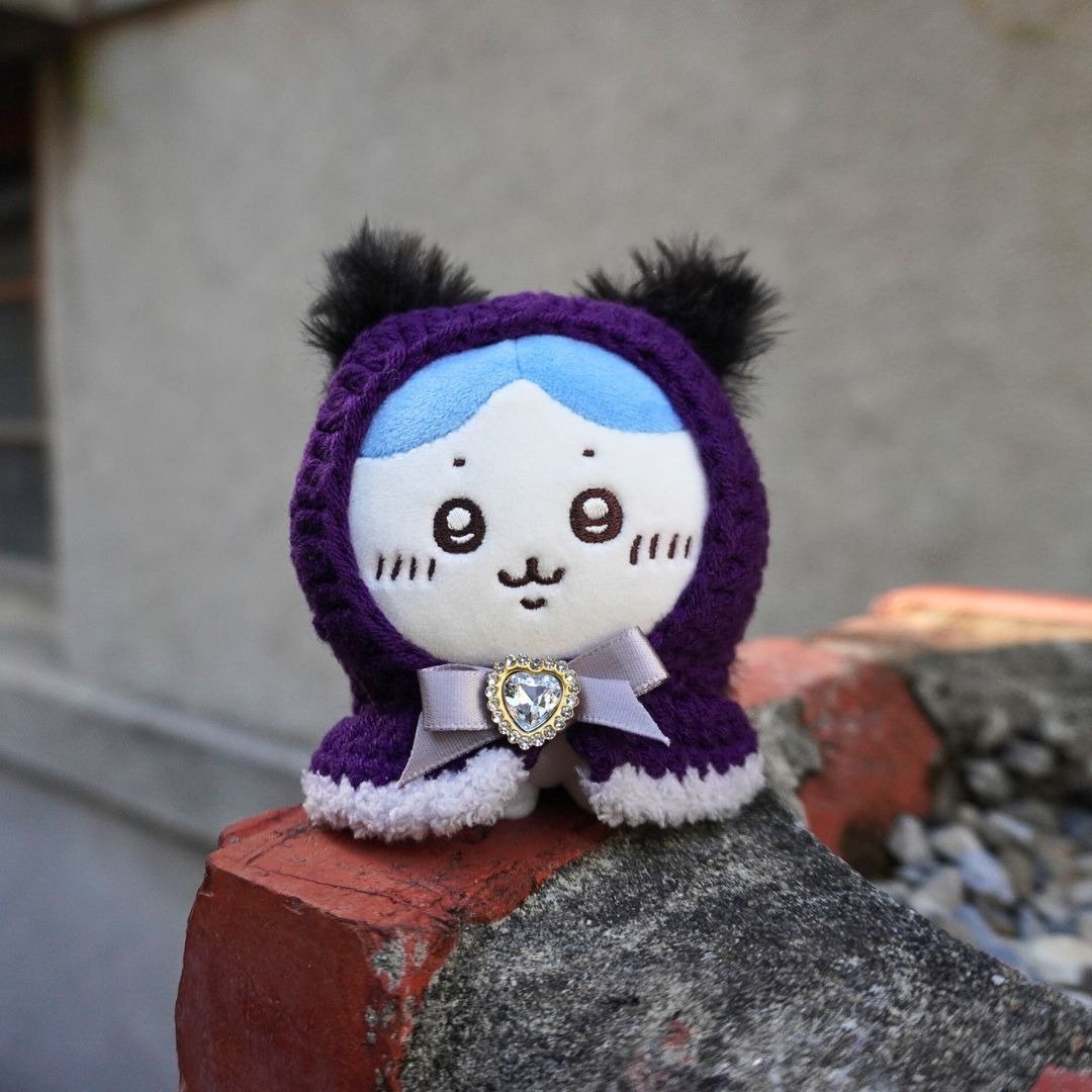 黑猫爱丽丝 | 娃衣 吉伊卡哇 ちいかわ Chiikawa 10cm适用 - 玩偶/公仔 - 棉 紫色