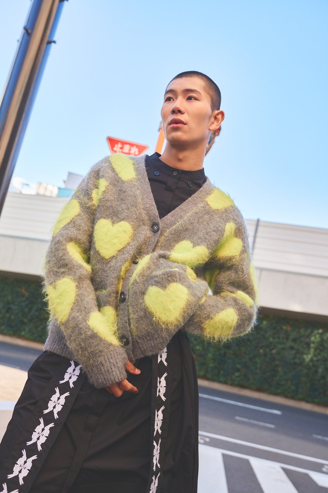 LOVEBOMB BRUSHED KINT CARDIGAN - 女装针织衫/毛衣 - 羊毛 黄色
