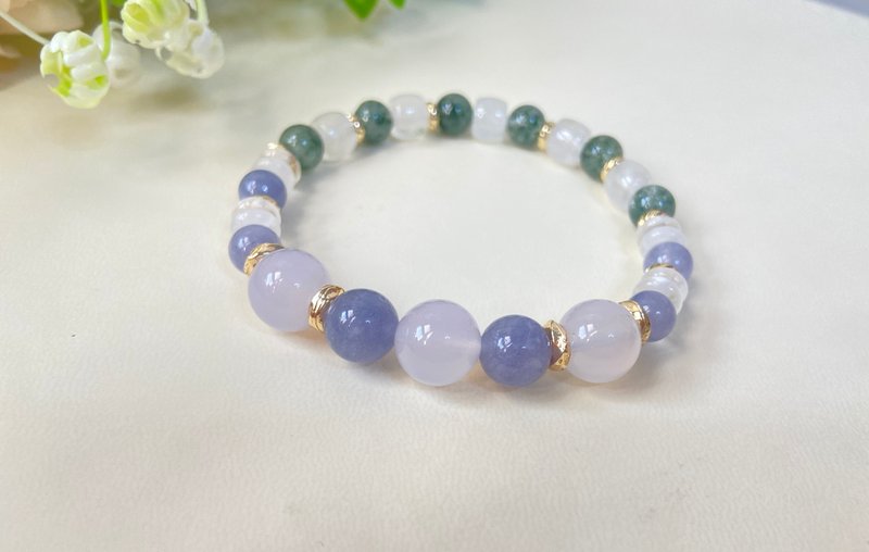 丹泉石/紫玉晶/白幽灵/绿幽灵 - 手链/手环 - 水晶 多色