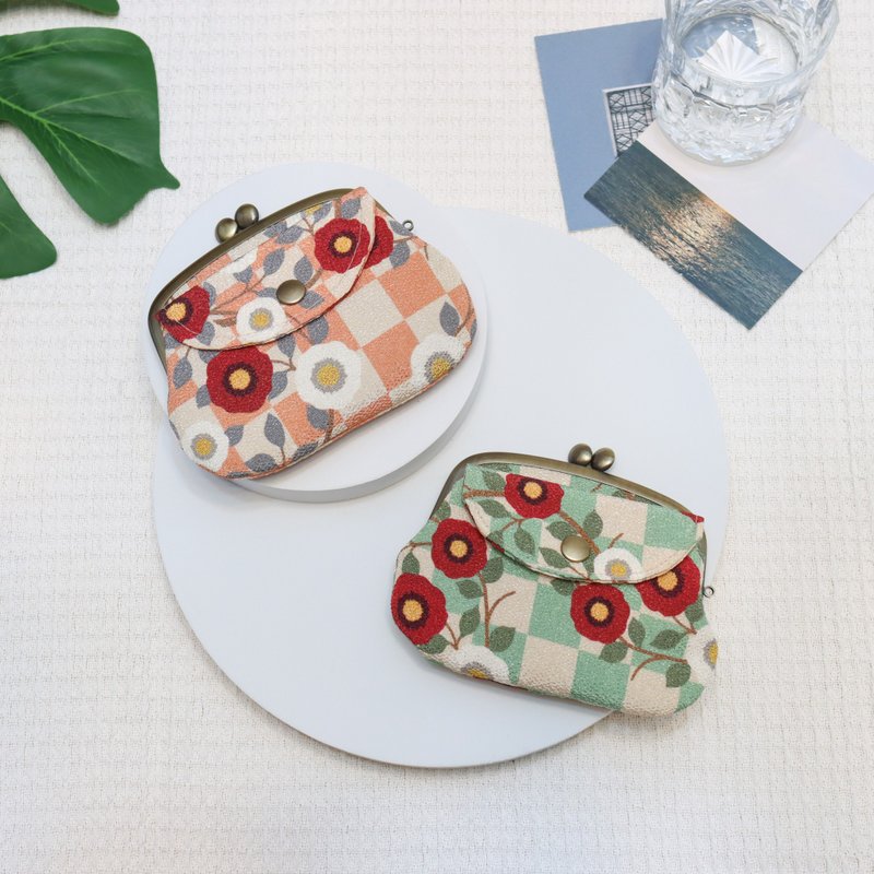 宇治亲子口金包(附外层)-桩 - 零钱包 - 聚酯纤维 