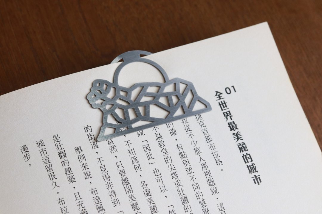 塞拉利昂设计金属书签 - 书签 - 不锈钢 银色