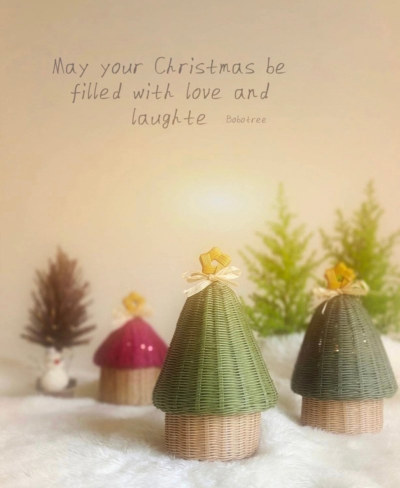 只为你订制 爱唱歌的圣诞树 耶诞灯 发条音乐 - 摆饰 - 纸 绿色