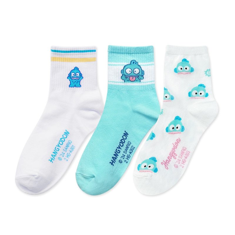 【ONEDER旺达】三丽鸥人鱼汉顿中筒袜 Hangyodon 长袜 - 袜子 - 其他材质 