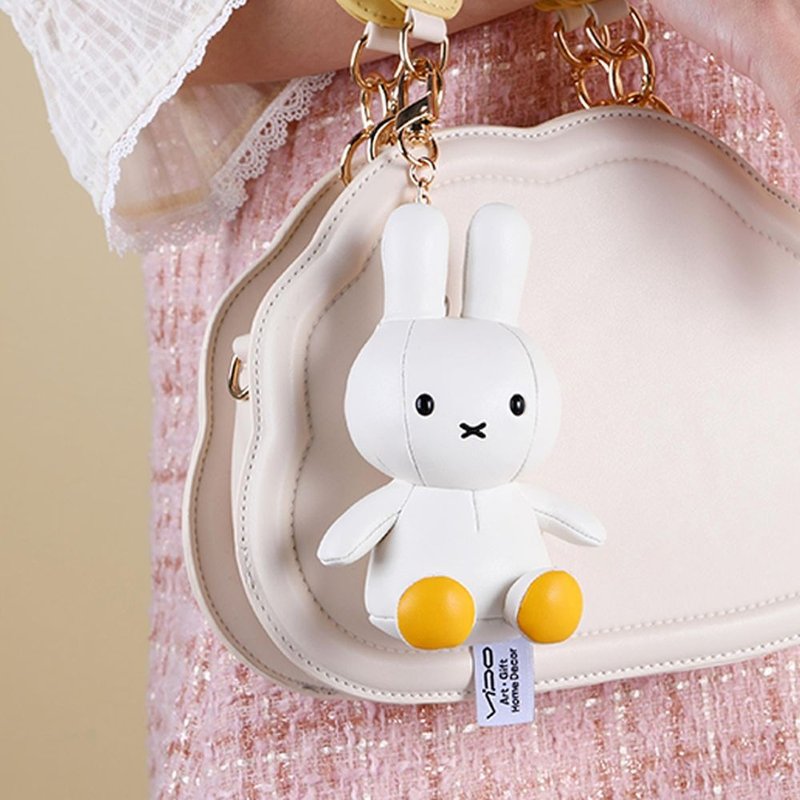 miffy 皮革挂饰 - 白色 - 玩偶/公仔 - 其他金属 白色