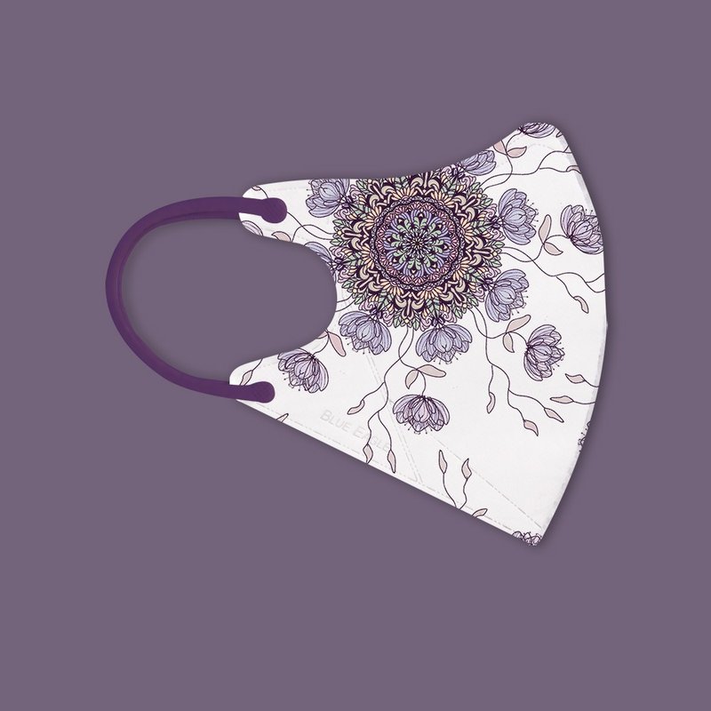 蓝鹰牌 N95立体型医用成人口罩 恋上巴洛克 华丽伊甸园 10片x1盒 - 口罩 - 其他材质 白色