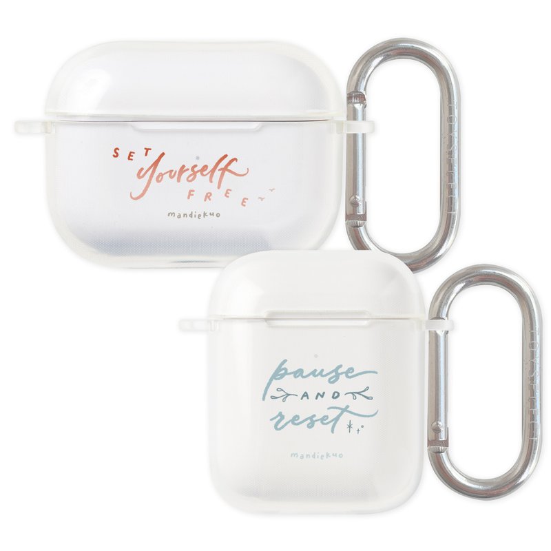 Mandie简约英文系列AirPods保护套 - 耳机收纳 - 塑料 透明
