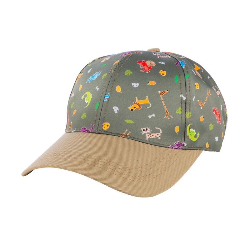 HUGGER透气儿童棒球帽 马达加斯加/酷比龙 HUGGER背包同款 台湾制 - 帽子 - 棉．麻 绿色