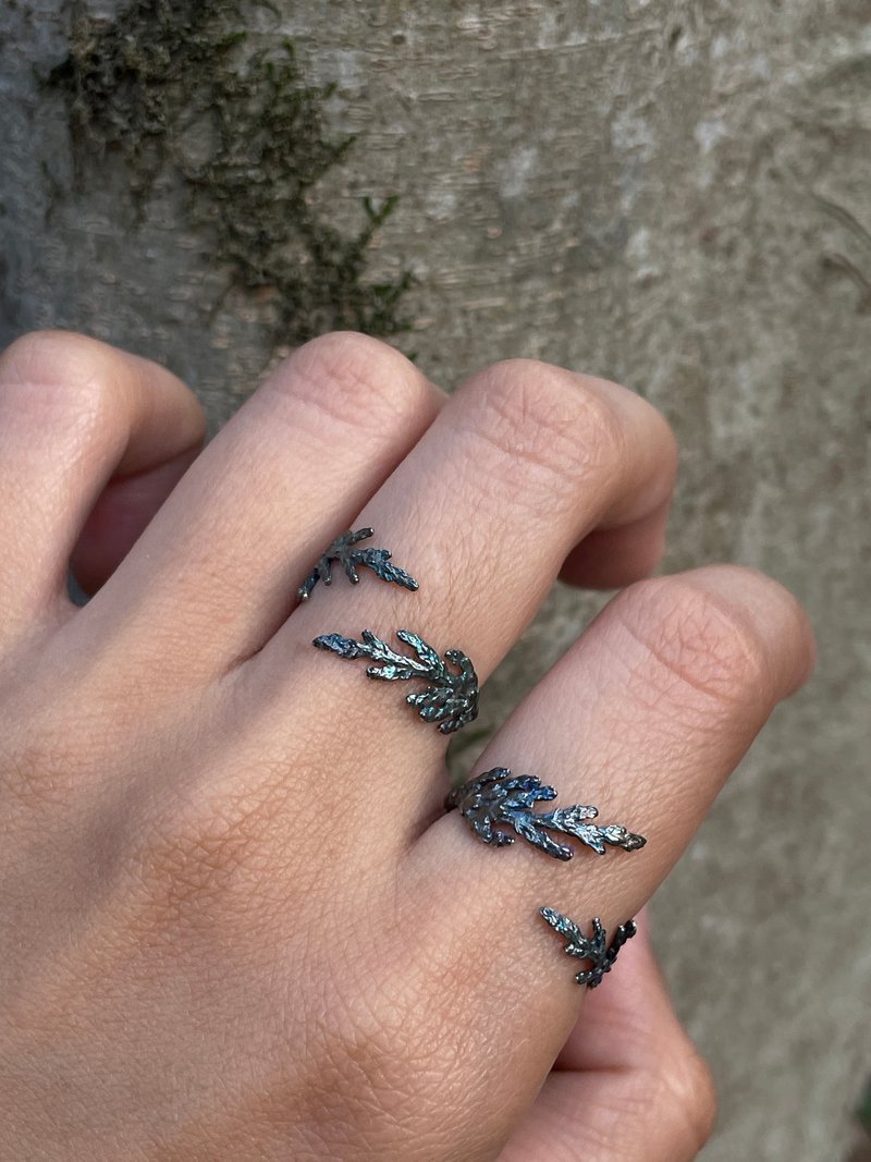 扁柏戒指-纯银彩染 - 戒指 - 纯银 多色