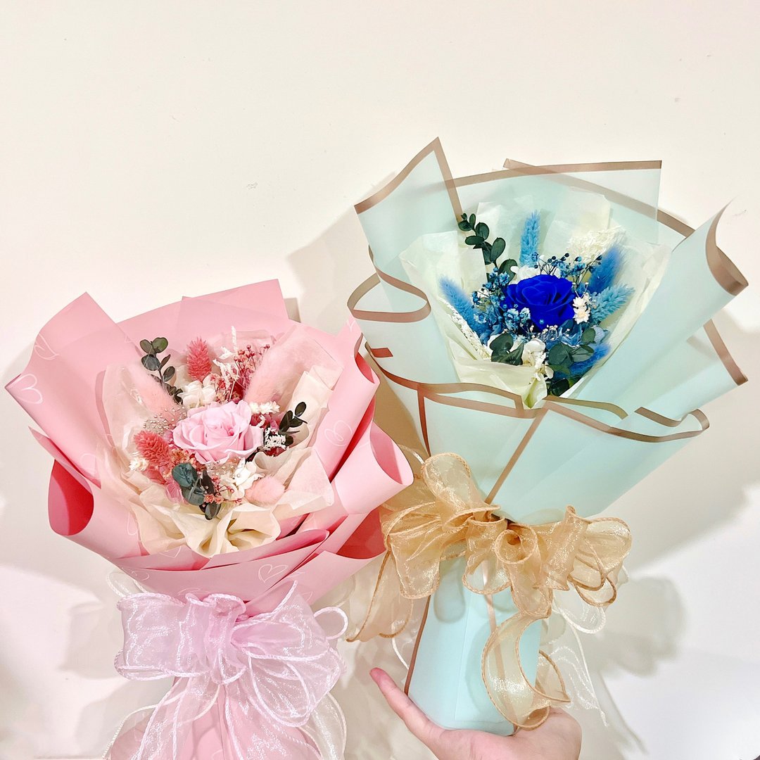 精致花束/永生花/干燥花/花束/花礼 - 干燥花/捧花 - 植物．花 多色