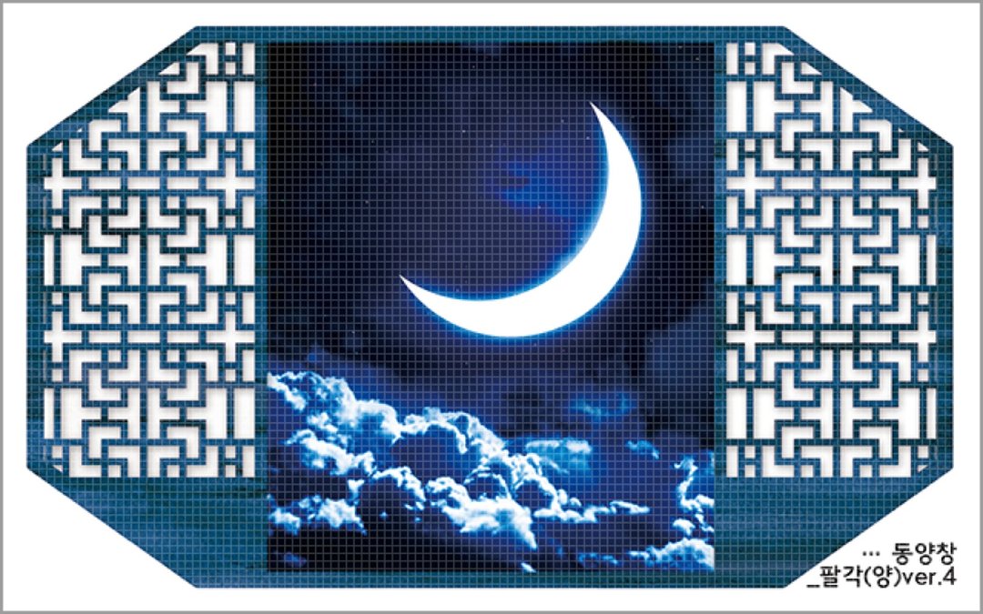 东方窗花八角中心 7款 (blackraccoon) vintage collage design - 贴纸 - 纸 多色