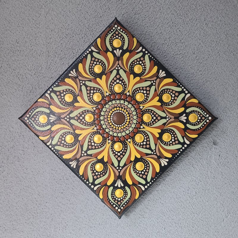 Mandala 点绘曼陀罗 (15CM) - 插画/绘画/写字 - 其他材质 黑色
