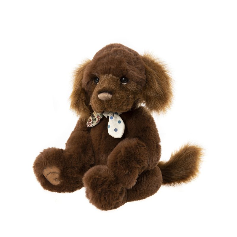 Gusto 手工制作精致动物玩偶 Puppy Dog 小狗 犬 汪汪 - 玩偶/公仔 - 聚酯纤维 咖啡色