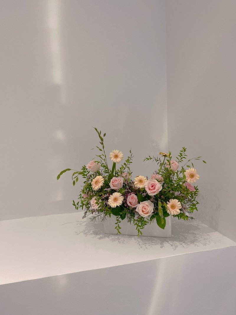 鲜花开幕花礼长桌花【限店面自取 / 台北市亲送】 - 植栽/盆栽 - 植物．花 粉红色