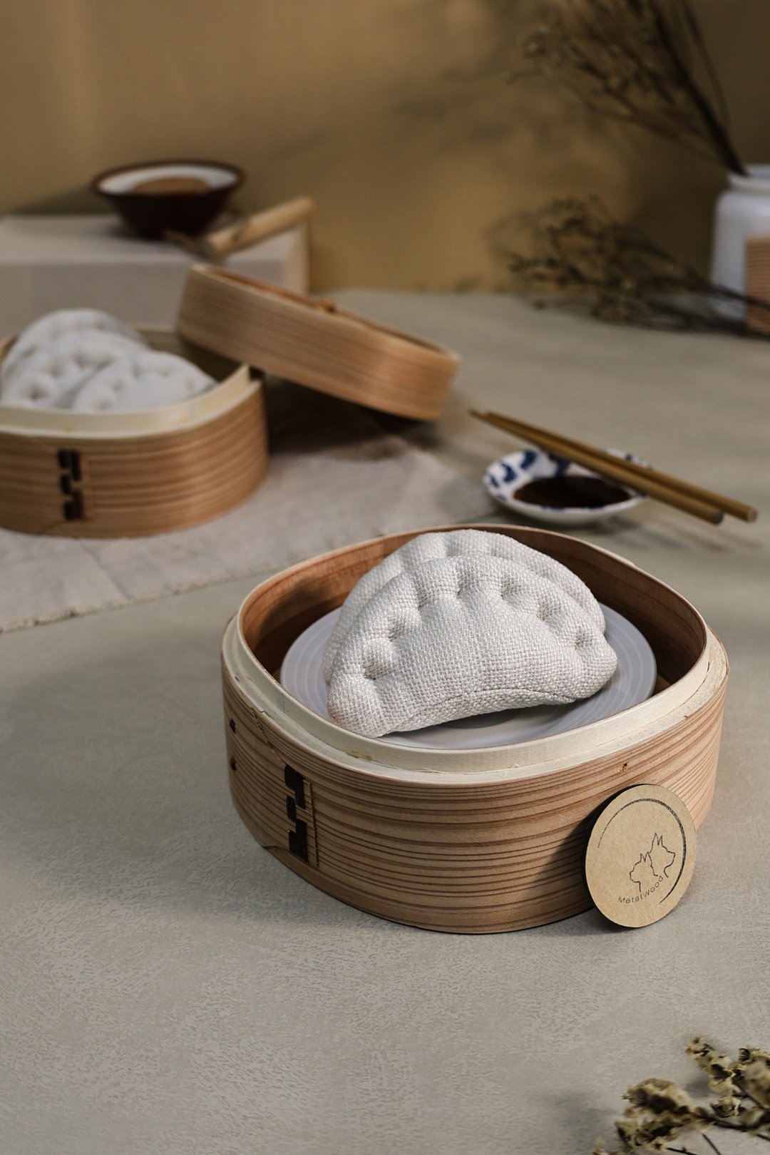 纯手缝 水饺 Dumpling  / 吊饰 / 手作布偶 / 居家摆饰 / 礼物 - 玩具 - 其他材质 多色