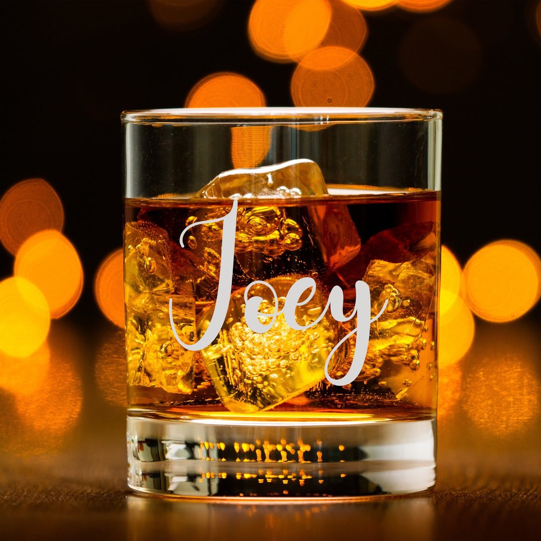 生日 男友礼物|名字定制威士忌对杯 - 酒杯/酒器 - 玻璃 透明