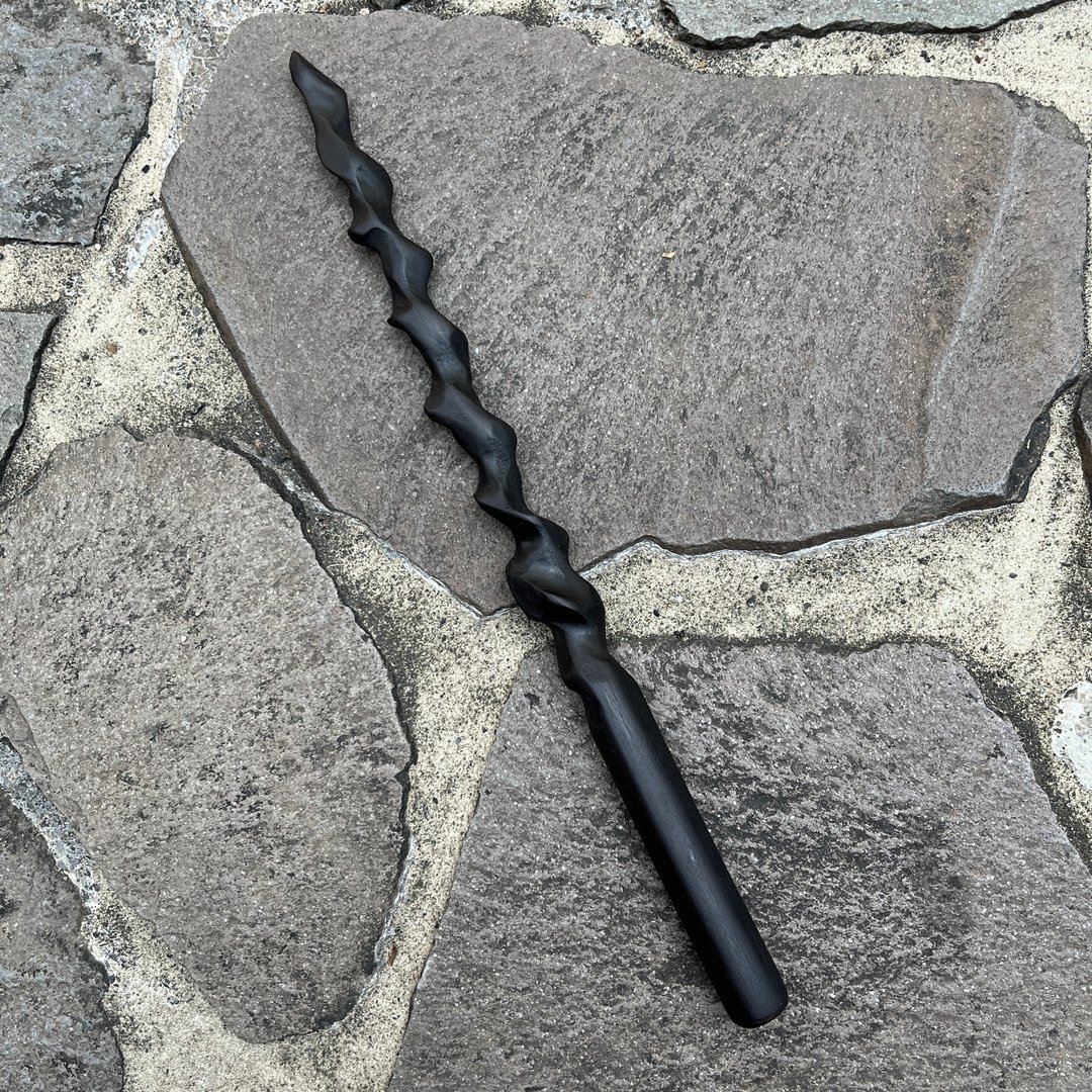 我制杖　魔杖　鹘骫骳　手工魔杖　法杖 - 摆饰 - 木头 绿色