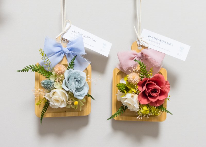 永生玫瑰墙上装饰 交换礼物 情人节 圣诞节 生日 - 干燥花/捧花 - 植物．花 红色