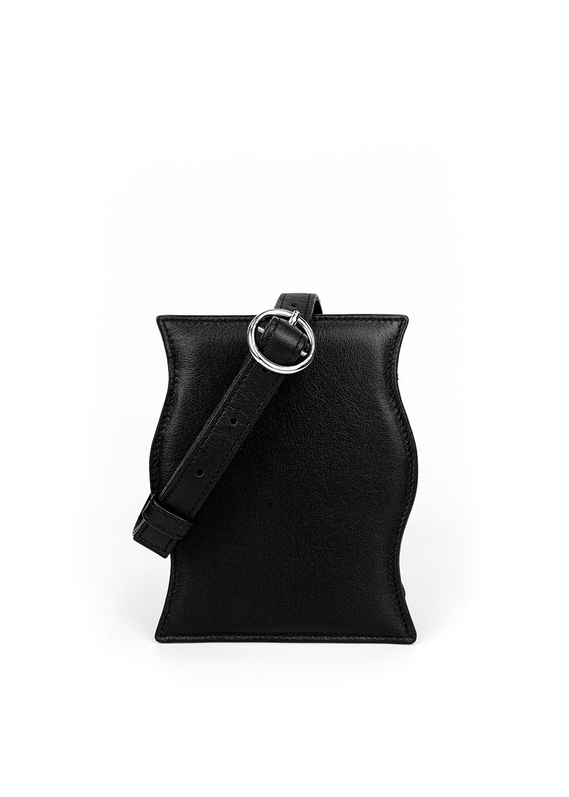 Wave Small (黑色) - 侧背包/斜挎包 - 真皮 黑色