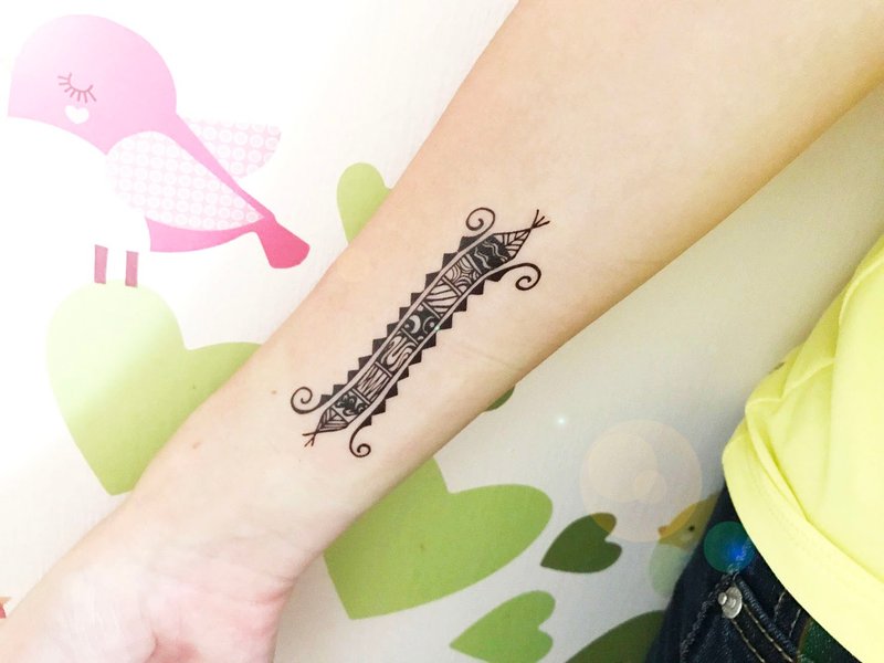 【纹身贴纸】Taiwanese Totem Sticker 原味台湾 意象图腾(手绘】 - 纹身贴 - 纸 黑色
