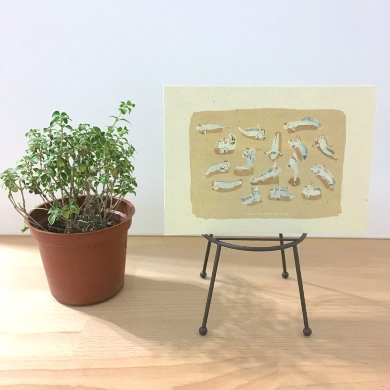 一起玩吧  再生卡片 - 卡片/明信片 - 纸 卡其色