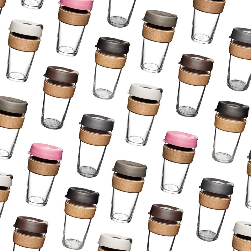 超值组合 - 澳洲 Keepcup 软木 随行杯 - L ( 任选两款 ) - 咖啡杯/马克杯 - 玻璃 多色