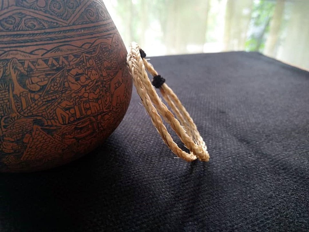 南美洲印地安手工马毛编织手环 细版 - 手链/手环 - 其他材质 