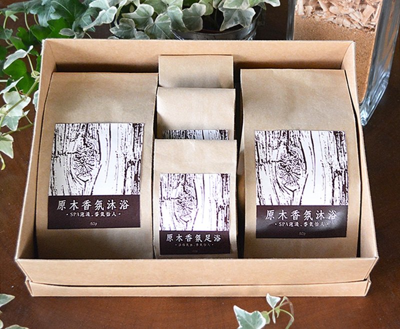 天然原木香氛.泡澡礼盒-不用到森林里也能感受芬多精能量 - 防蚊用品 - 木头 绿色