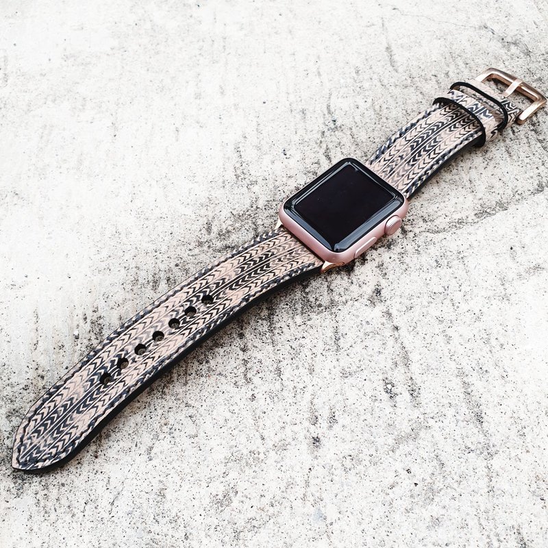 Apple Watch Straps 38mm 42mm, HandStitched Handmade, Series - 表带 - 真皮 多色