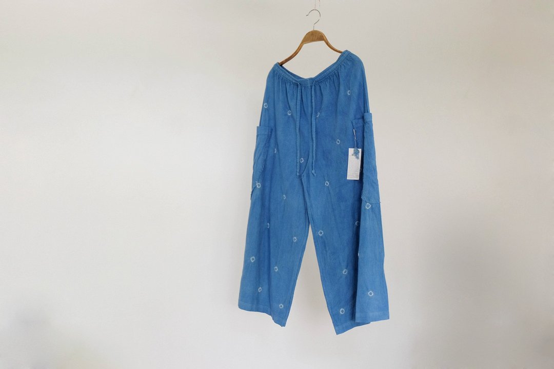 Kram is a color of the sea :: Wide-legged Pants :: Natural Indigo. - 女装长裤 - 棉 蓝色
