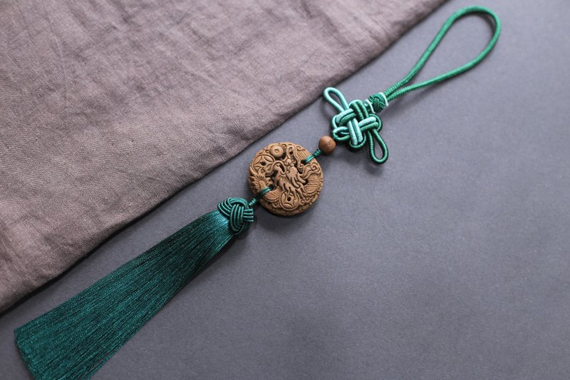 壹染指香品 | 盘龙坠 | 古法天然合香 | 清赏雅玩 香悠远 - 吊饰 - 植物．花 