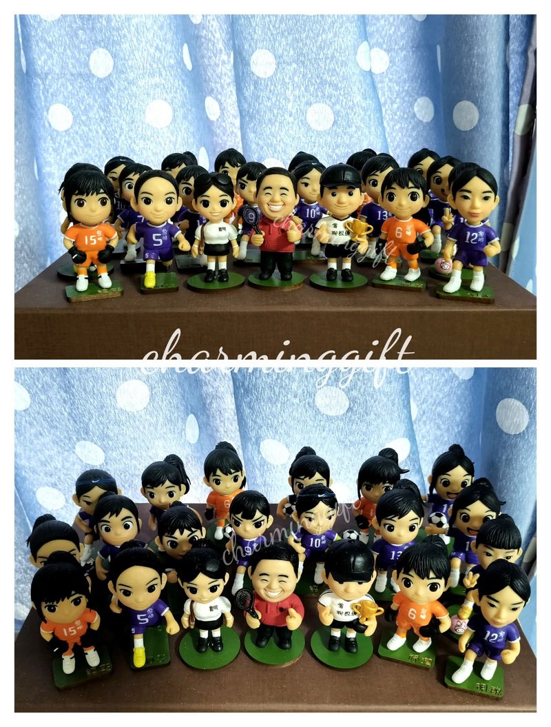 定制化手工人像公仔 - 玩偶/公仔 - 粘土 