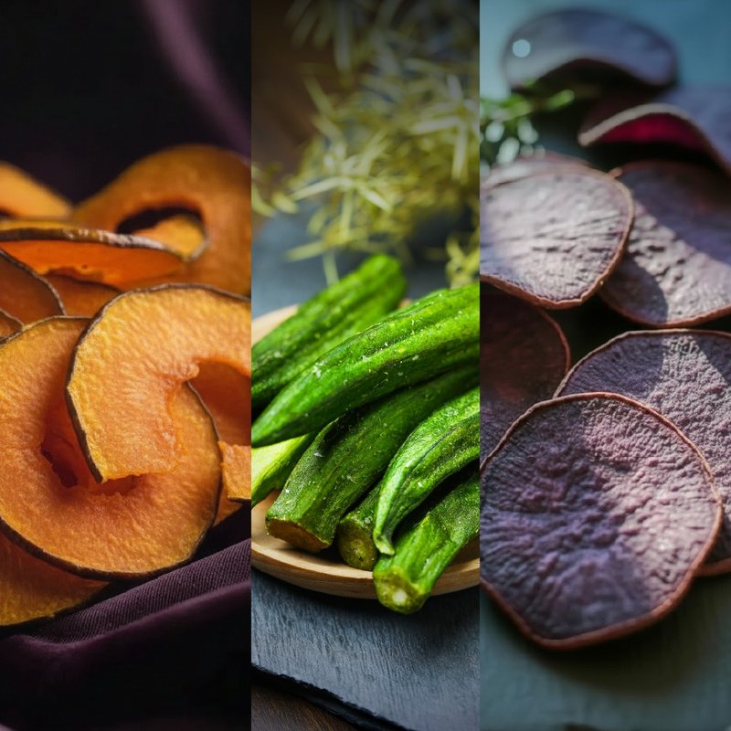 【新品上市尝鲜】橄榄油综合蔬菜脆片2入组-40g/包-纯素 - 零食/点心 - 新鲜食材 