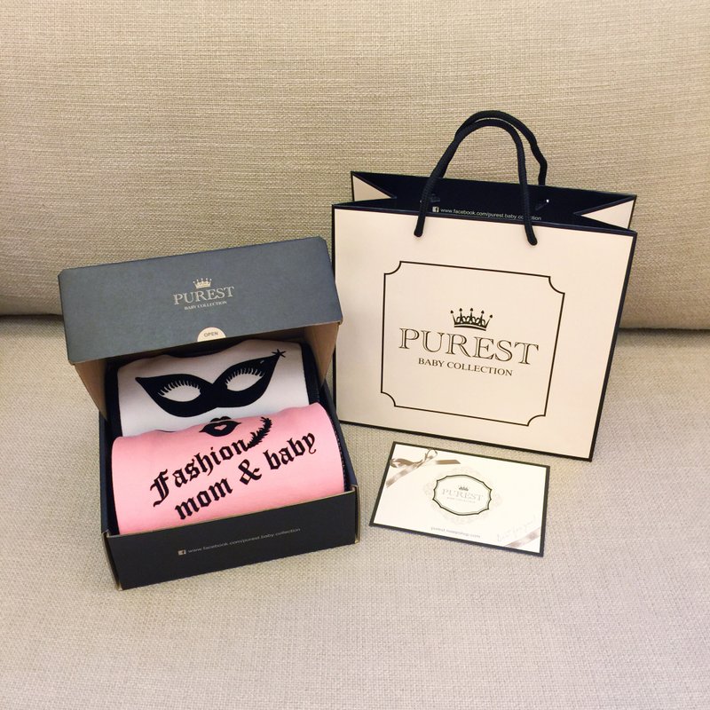 PUREST 衣漾兜摩登/礼盒组/宝宝新生弥月/生日/送礼首选 - 满月礼盒 - 棉．麻 